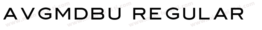 AVGmdBU Regular字体转换